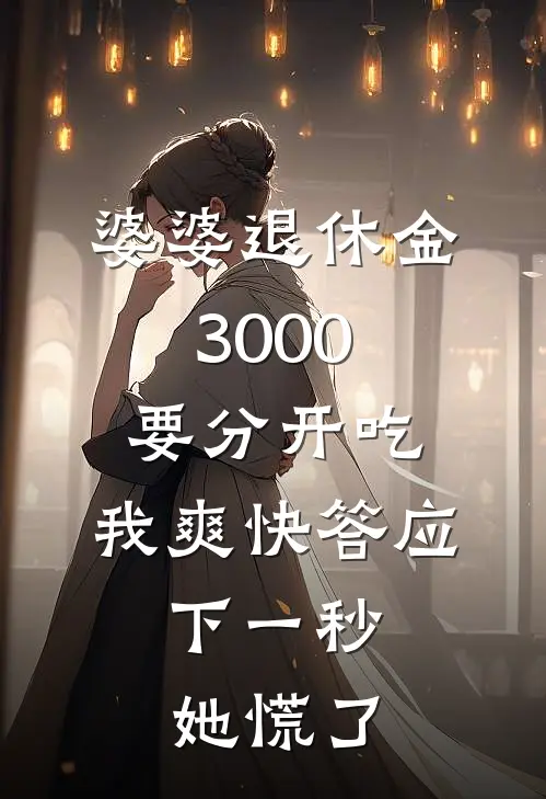 婆婆退休金3000要分开吃，我爽快答应，下一秒她慌了