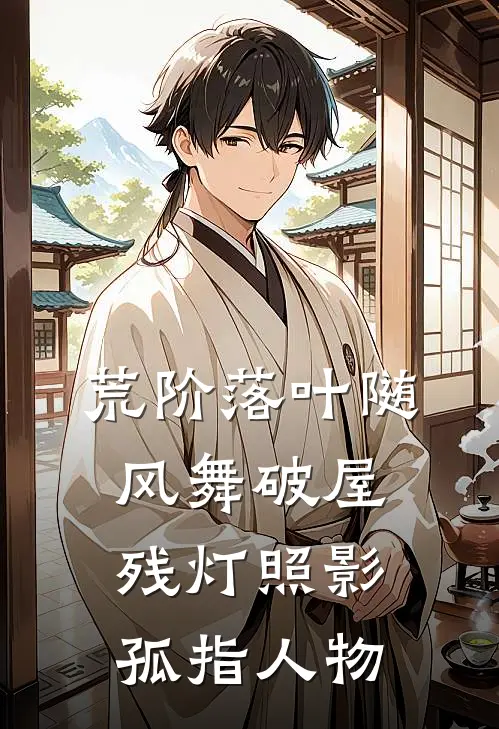 荒阶落叶随风舞 破屋残灯照影孤 指人物